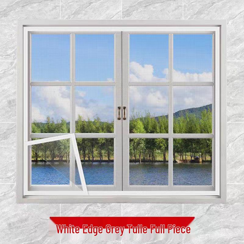 Утолщенная самоклеящаяся москитная сетка для лета: Невидимая, Зашифрованная Сетка на Окно без Пробивания для Дома и Балкона