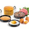 Hot Sale Egg Rings Stainless Steel Egg Molds for Frying Round Egg Cooker Ring for Griddle Breakfast Cooking Fried Egg Rings