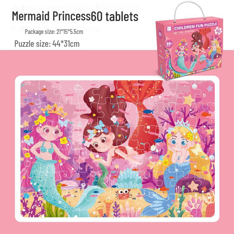 Детская коробка пазлов с крупными деталями для возраста 3-6 лет: Идеально для детского сада, праздничных подарков и раннего обучения