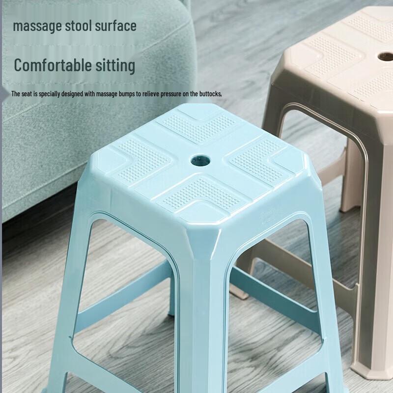 Camellia European Style Thickened Plastic Stool