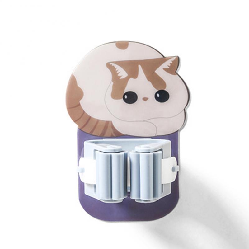 1 шт. настенный органайзер для швабры, вешалка для метлы, самоклеящаяся зажим для швабры, кронштейн, домашние крючки для хранения, аксессуары для ванной комнаты