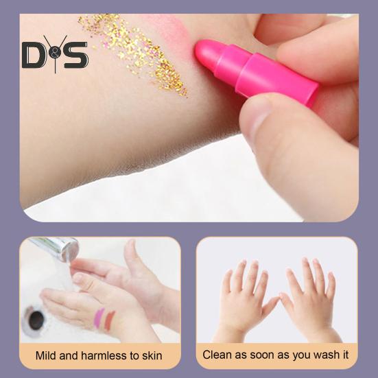 Kids Makeup Kit Washable Real Cosmetic Set Parent-child Makeup Set Princess Dress Up Kit for Christmas Birthday Girls 7-14 Years Old