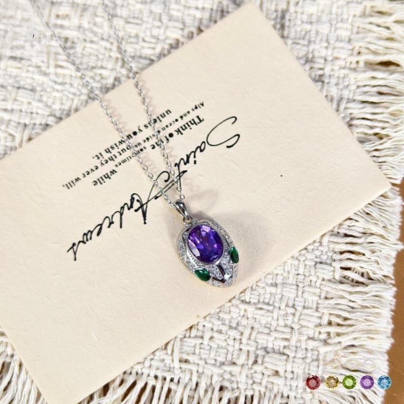 Серебряное ожерелье с клевером S925 для женщин, простое, нишевый дизайн, цепочка на ключицу