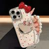 Роскошный Чехол-зеркало с рисунком Кошка-сердце для Apple iPhone 17 Pro Max