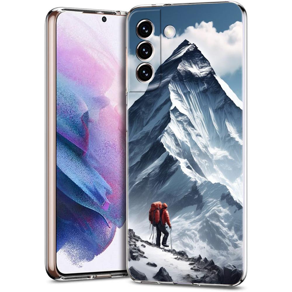 Гора Эверест первый в мире Чехол для телефона Для Samsung Galaxy S24 Ultra S23 FE S22 S20 S21 5G S10 S9 Plus S10E S8 Мягкий прозрачный чехол