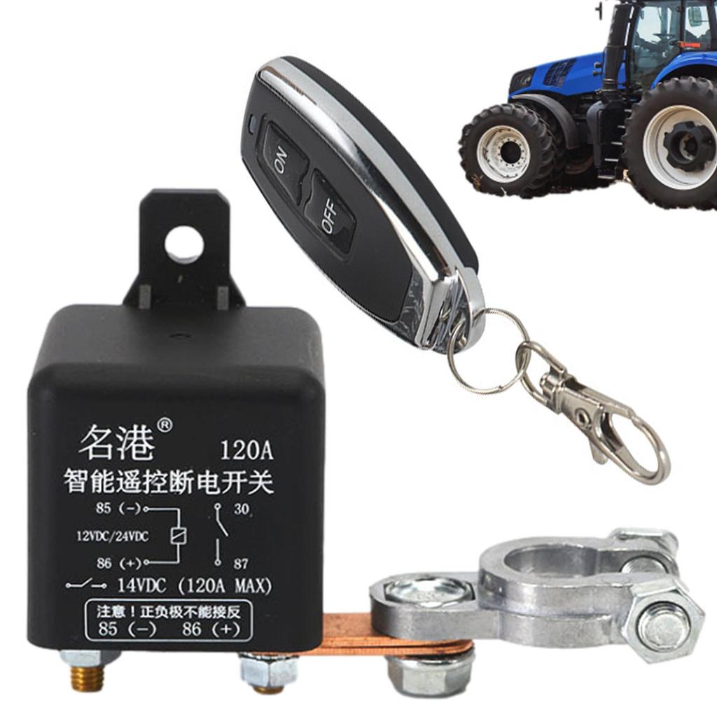 Universal Battery Switch Relay | Remote Control Battery Isolator | 24V / 12V 200A Wireless Remote Control Switch, Car Total Power Protection