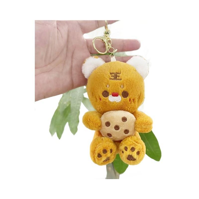 Adorable Plush Cookie Bear Keychain And Bag Charm Soft Toy For Kids And Adults