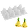 8-Cavity 3D Pine Cone Silicone Mold - For Mousse Cake Jelly Ice Cream Chocolate Fondant DIY