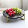Light Luxury Marble Fruit Tray Decorative Ornaments Model House Sales Office Bedroom Desktop Jewelry Aromatherapy Storage Tray