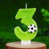 Football Events 2026 - 1 PC Creative Football Birthday Candle Kids Birthday Candle Long Lasting Indoor Candle for Football Party
