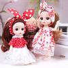 17см BJD Кукла 13 Подвижных Суставов Подвижная Черные Глаза Цветные Длинные Волосы Живое Выражение Лица Обнаженная Кукла Смена Одежды Игрушка для Подарков