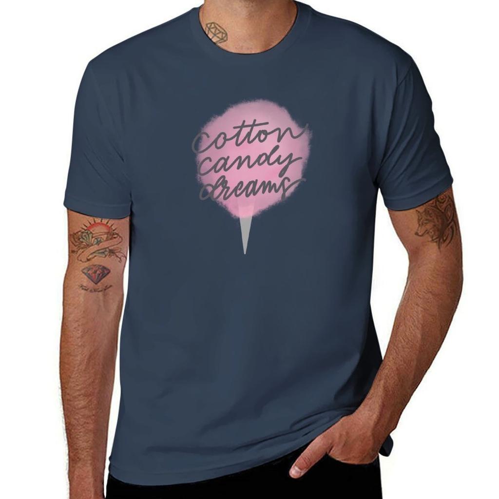 Pink Cotton Candy Dreams TShirt Worker Basic Short Sleeve Tee