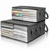 Foldable Blanket Storage Bags Clothes Storage Organizers Bedroom Cabinet Containers Large Capacity Organizer for Bedroom Closet