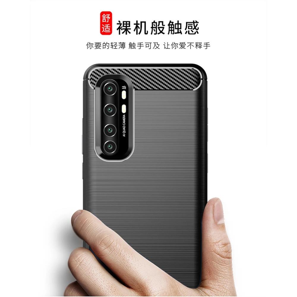 Для Xiaomi Mi Note 10 Lite Чехол Резиновый Бампер Чехол из Углеродного Волокна Для Xiaomi Mi Note 10 Lite Чехол для Телефона Для Mi Note 10 Lite Чехол