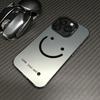 Smile Cheeks Electroplate Silver IMD Phone Case For iPhone 17 16 15 14 13 12 11 Pro Max 17 Air 16E X XS XR Matte Bumper Cover