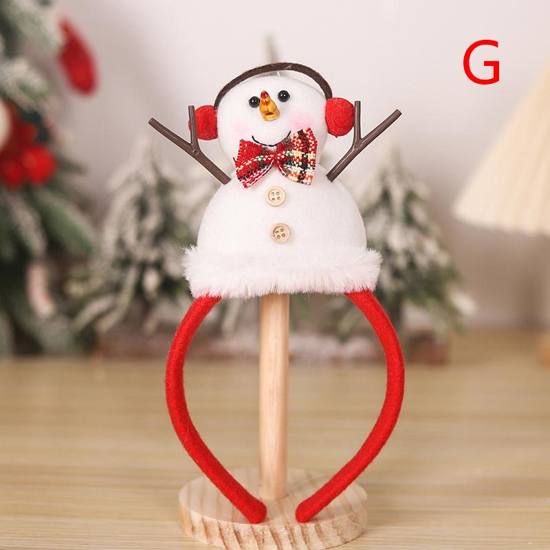 Рождественская повязка на голову для детей и взрослых, оленьи рога, ножка Санта-Клауса, рождественская елка, аксессуары для волос, детский реквизит 2025 года, рождественские украшения