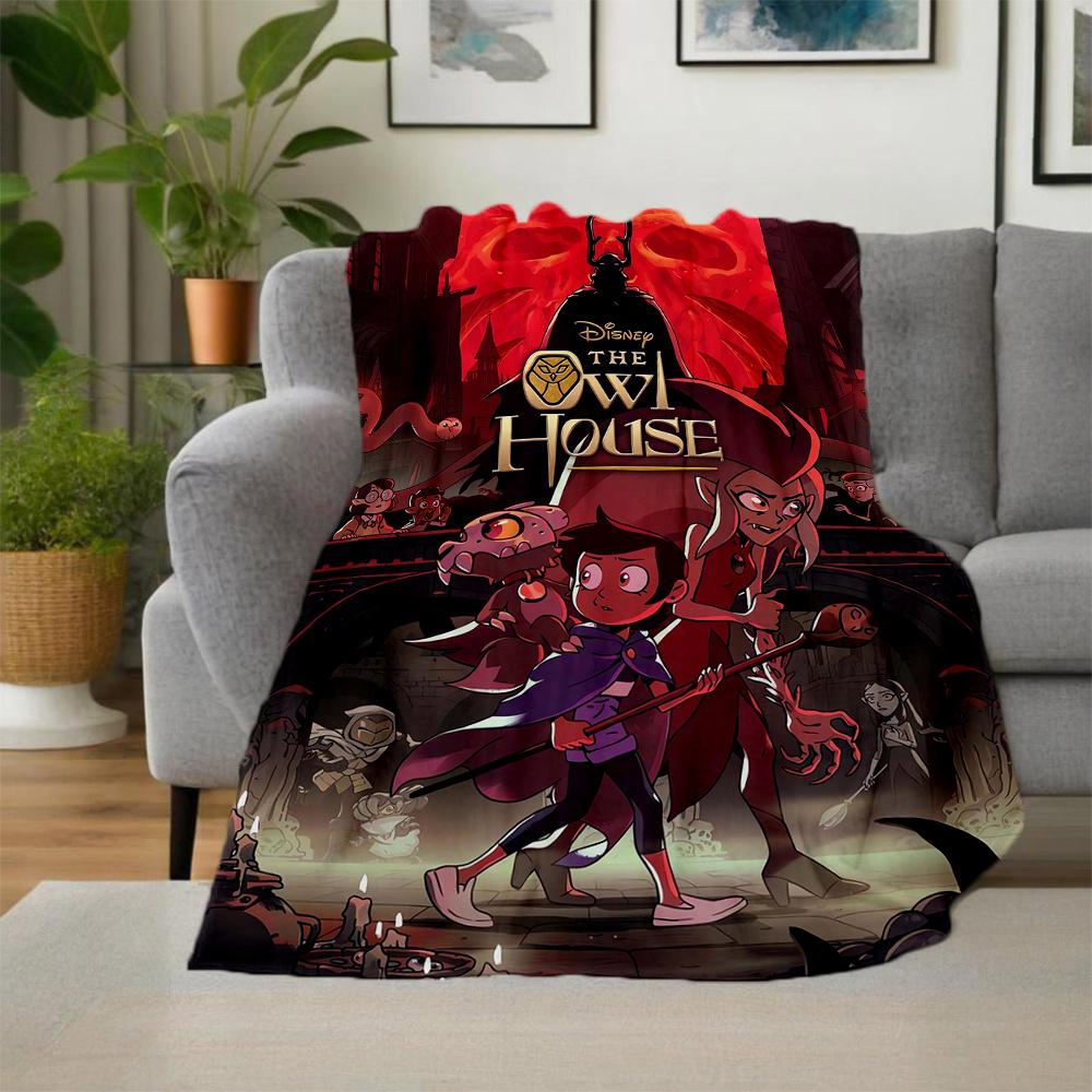 1 шт., Плед Disney «Дом Совы» для Всех Сезонов, Для Гостиной, Путешествий, Кемпинга, Автомобиля