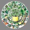100 Green Plant Graffiti Personalized Small and Fresh DIY Mobile Phone Case Suitcase Stickers Waterproof