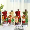 Christmas Party Supplies, Christmas Decorations, Santa Claus Red Wine Bags, Christmas Decals Decorative Wine Bottle Covers