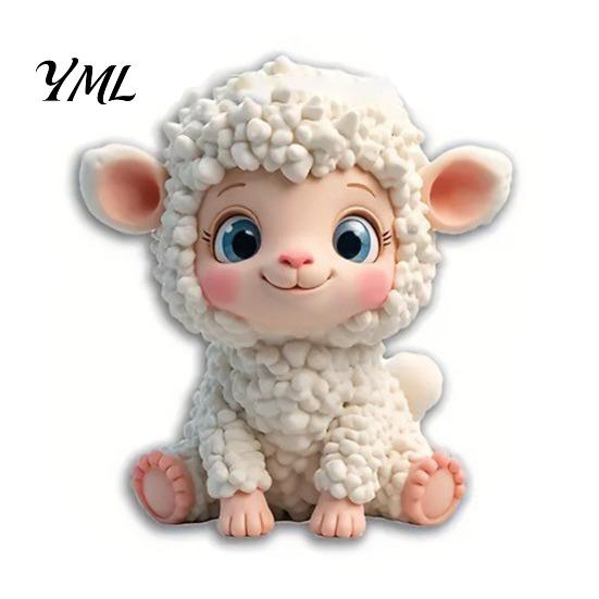 Animal Fridge Decor Acrylic Refrigerator Magnet, Cow Sheep Koala Frog Seal Kitchen Decorative Magnets Magnetic Decoration for Lockers Whiteboards