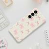 For Samsung Galaxy A17 5G Case Pink Bow Love Pattern Printing Straight Edge TPU Phone Back Cover