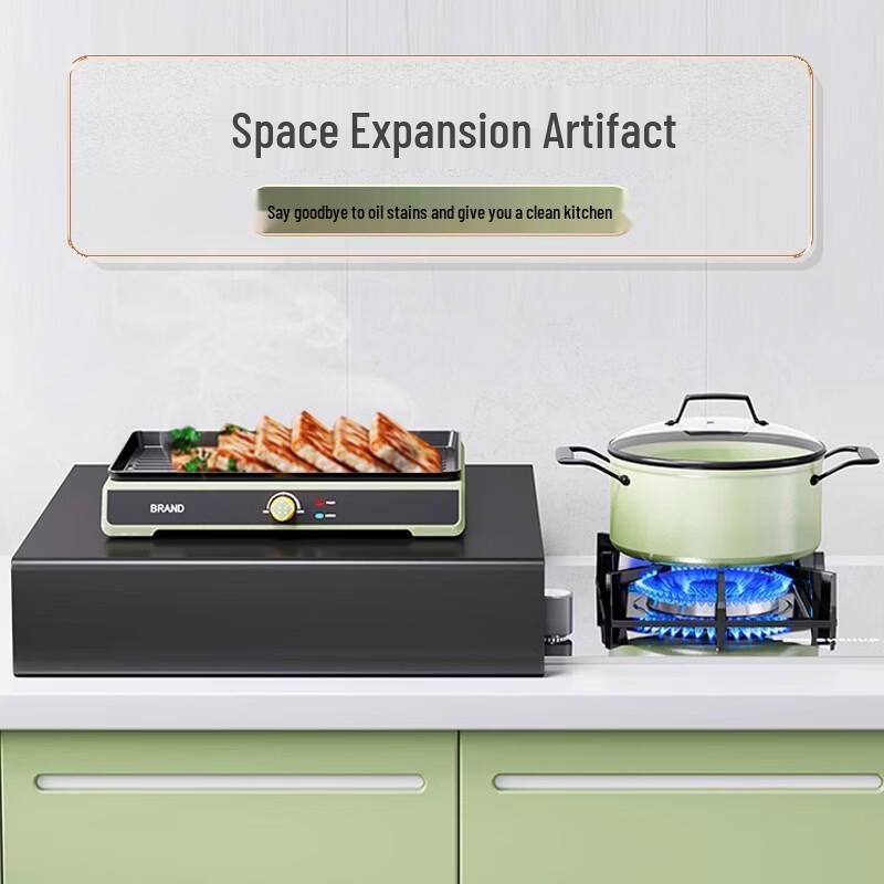 Kitchen Induction Cooker Countertop Storage Shelf