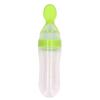 Silicone Baby Spoon Baby Cartoon Green Rice Cereal Spoon Baby Food Supplement Feeding Silicone Rice