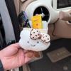 Милый мультяшный бант облако сумка для хранения в автомобиле подвесная на воздуховод кожаный органайзер коробка держатель для очков телефона аксессуары для интерьера автомобиля