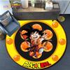 Круглый ковер с рисунком Гоку из Dragon Ball для гостиной, коврики для спальни, кухонный ковер, придверный коврик, нескользящий, детский фланелевый ковер