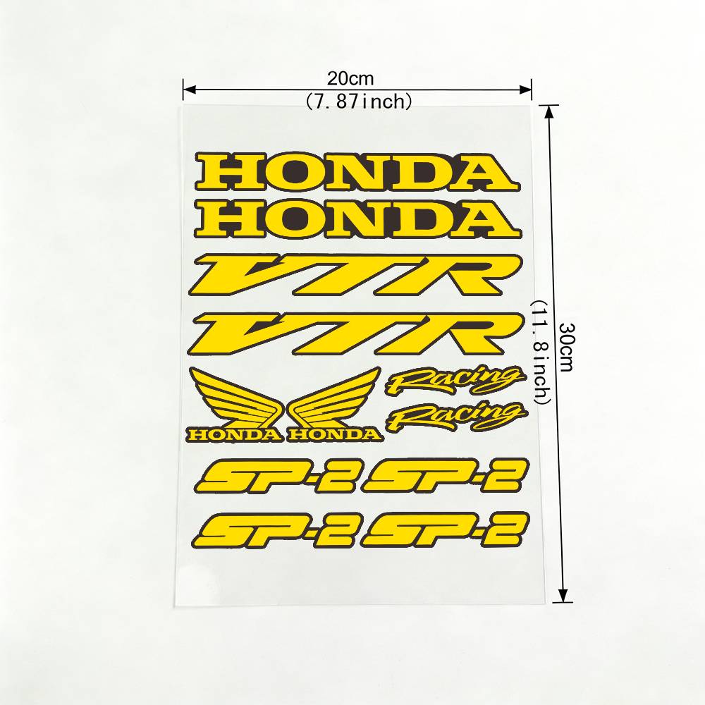 For HONDA VPR SP2 18 Colors Reflective Motorcycle Stickers Waterproof Vinyl Decals For Motorbike Helmet Fuel Tank Bike