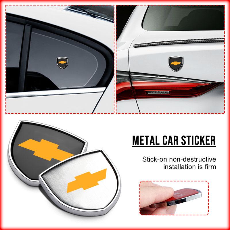 Metal Emblem Auto Decor Decals Reflective Car Window Wiper Stickers for Chevrolet Colorado Cruze Spark Captiva Malibu Trax Aveo