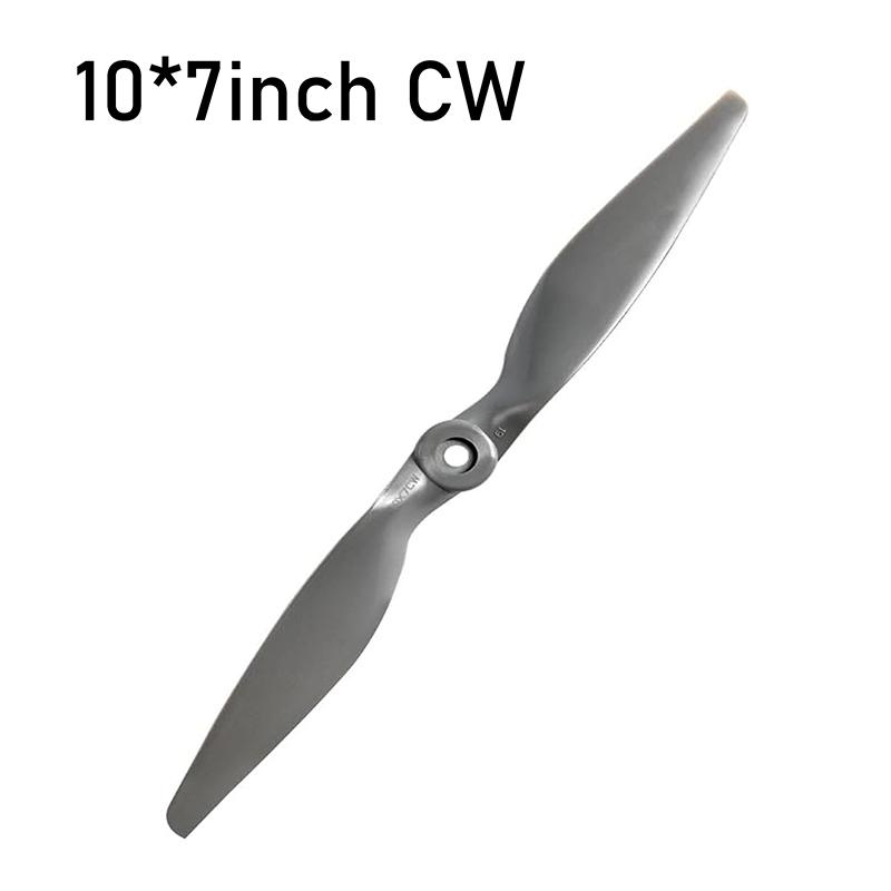 RC Пропеллеры CW CCW 7x5 8x6 9x6 10x7 Дюймов Серые 2-лопастные Прямой привод Нейлоновые Для RC Самолета Дрона Планера С Адаптерными Кольцами
