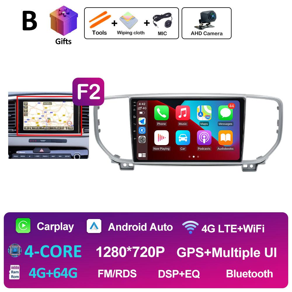 Интеллектуальная система DSP Стерео Для KIA Sportage 4 QL 2019 2020 2021 Мультимедийный плеер Навигация GPS Вентилятор охлаждения WIFI Автоинструменты