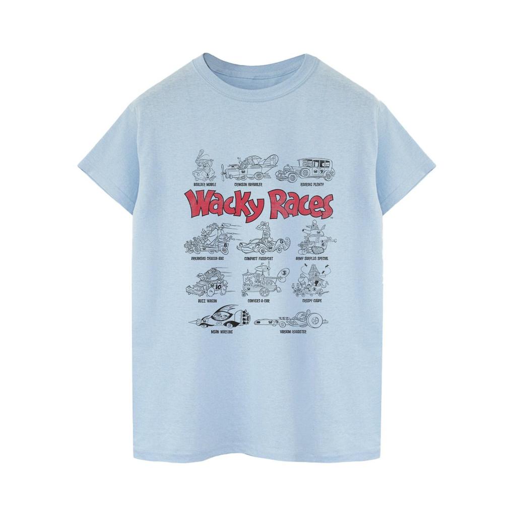 Wacky Races Mens Car Lineup T-Shirt