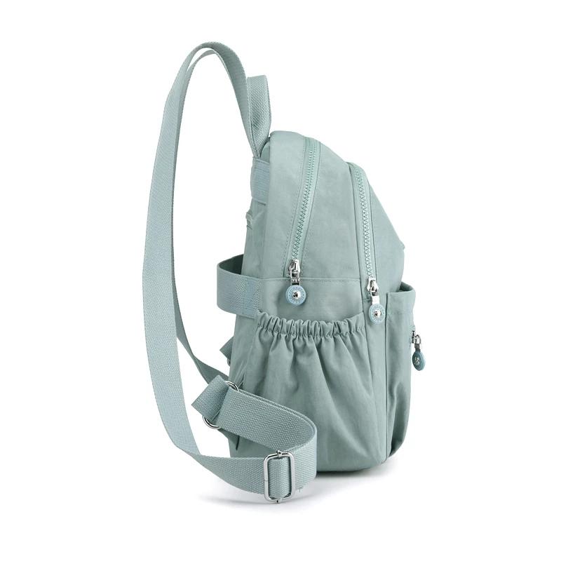 Women Waterproof Nylon Backpack Fashion Female Shoulder Bag Youth Vitality Style Multi-functional Travel School Bag