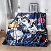 Japanese Cartoon Anime Blue Lock Blanket Warm Plush Cozy Home Throw Blanket for Bed Sofa Couch Lightweight Boy Gifts