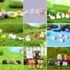 2/5pcs Small Cute Squirrel Animals Figurine Rabbit Miniature Fairy Garden Terrarium Bear Duck Dollhouse Decor Moss Landscape Kit