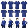 Anime Japanese Blue Lock Isagi Yoichi Football Jersey T-shirt Cosplay Hyoma Chigiri Meguru Bachira Tee Original Men Clothes