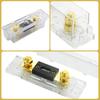 WMYCONGCONG 0/2/4 Gauge ANL Fuse Holder with 50A ANL Fuse for Car Audio Amplifier Set of 2, Gold Plated (50A)