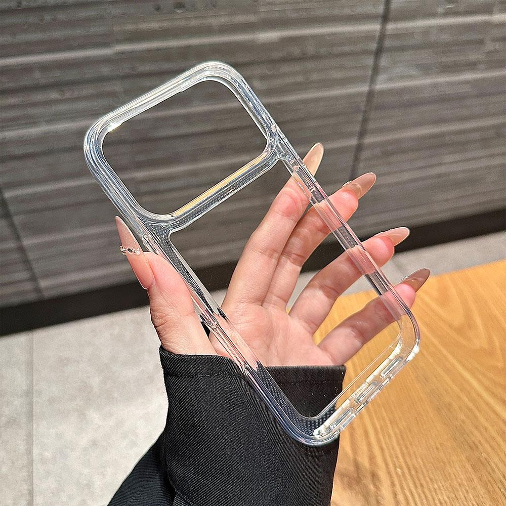 Роскошный прозрачный противоударный силиконовый чехол для iPhone17 Pro Max 17 Pro 17 Air Clear Защитная акриловая крышка
