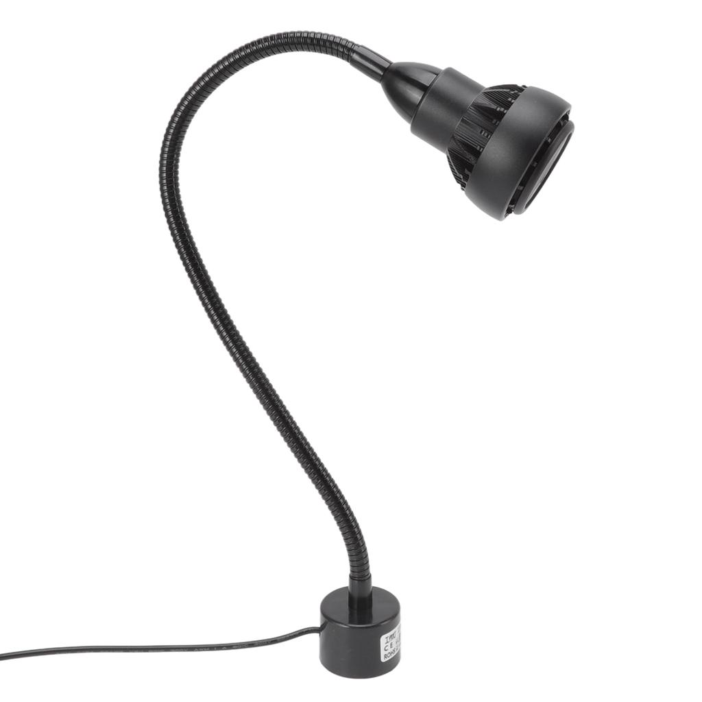 White Light Machine Tools Light 9W Flexible Gooseneck LED Work Lamp with Magnetic Base for Lathe