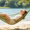 Space-saving Hammock Outdoor Portable Camping with High-Tenacity Suspension Rope Mesh Beach Swing Handwoven for Adults & Kids Travel-friendly