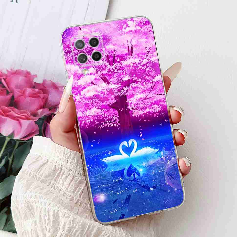 Чехол для Samsung Galaxy A42 5G Популярный узор Цветы Мягкий силикон ТПУ Чехол-бампер для Samsung a42 A42 6.6" SM-A426B Модный корпус