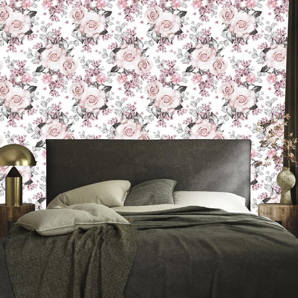 Delicate roses wallpaper for living room and bedroom 50x1000