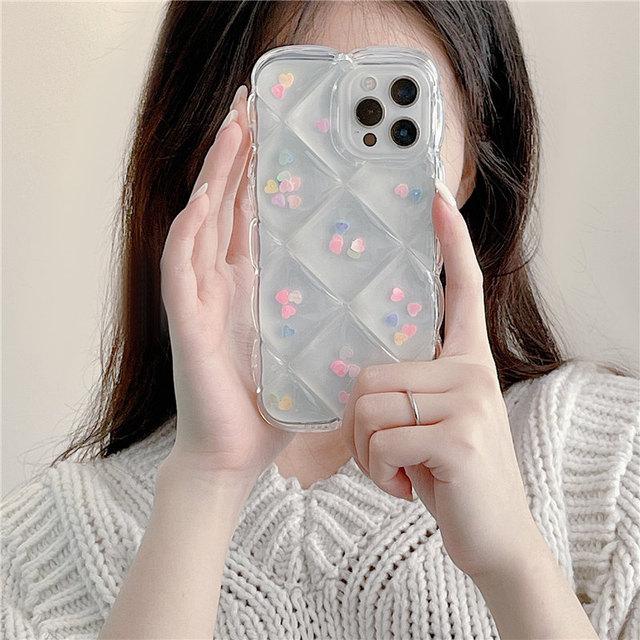 Прозрачный чехол с 3d бриллиантами и блестками для Iphone 13 12 11 Pro Max Xs Max Xr X 7 8plus, прозрачный силиконовый чехол 3d Diamond Case