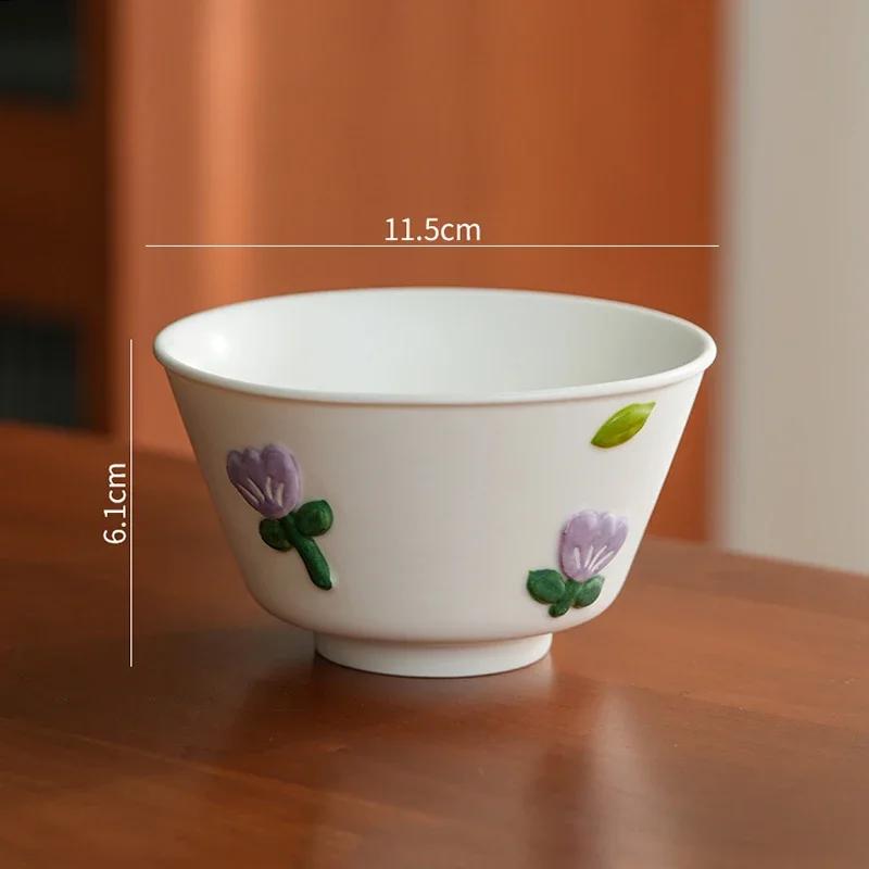 Креативный рельефный цветок Керамическая тарелка Легкая роскошная ресторанная вкусная салатница фруктовая тарелка Изысканные домашние блюда Обеденные тарелки
