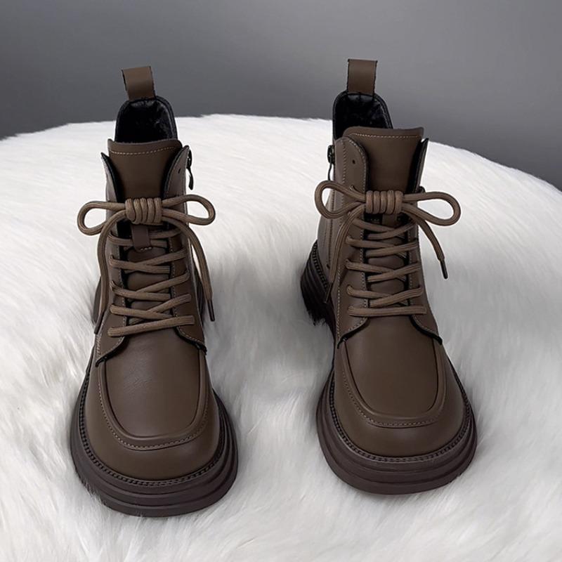 Женские ботинки Мартин новые осенне-зимние на толстой подошве бархатные черные короткие ботинки женские универсальные одинарные ботинки