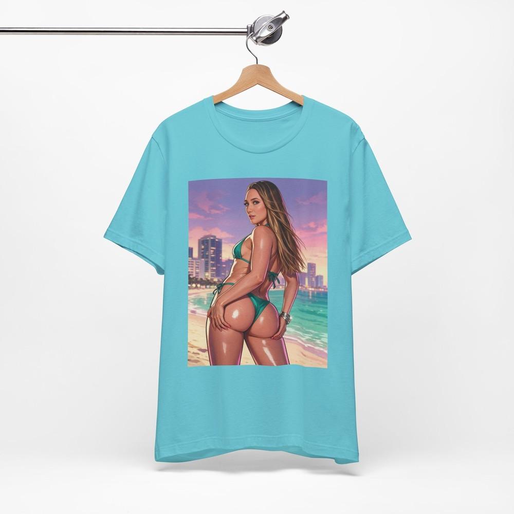 Aj Applegate Bikini Pinup T-Shirt | GTA 6 Graphic Streetwear Print Tee