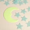 Ceiling Bedroom Decor Glow In The Dark Art Stickers Star and Moon Wall Sticker Blue Light