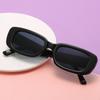 Fashion Black Square Sunglasses Woman Luxury Brand Small Rectangle Sun Glasses Female Gradient Clear Mirror